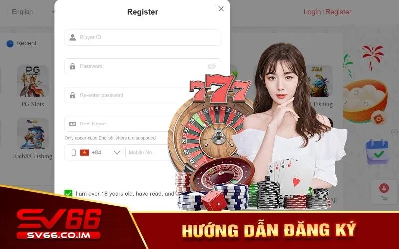 Người chơi cần tuân thủ theo hướng dẫn để đăng ký chơi tại sv66 
